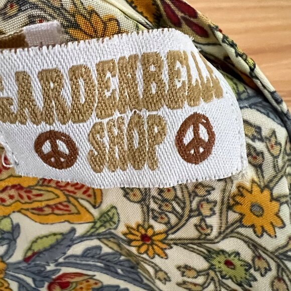 Gardenbell Shop Boho Cottage Folk Coachella Bell Sleeve Silk Wrap Top OS - Picture 9 of 11